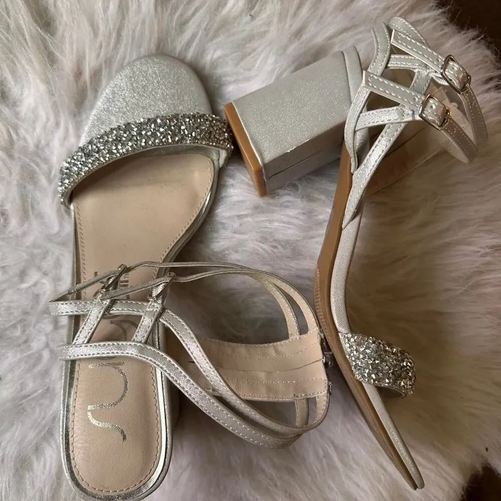Sugar Women's Silver and Gold Courts